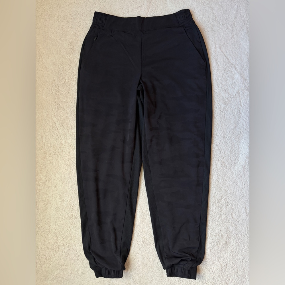 Athleta Dark Gray Camo Lined Jogger Pants Women Size 6